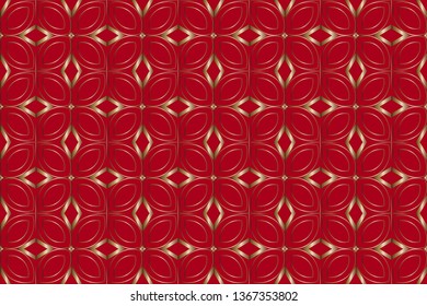 Seamless geometric pattern. With gold color line ornament. creative design for different backgrounds. Seamless horizontal borders with repeating line texture. 