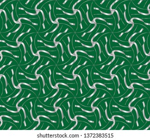 Seamless geometric pattern. With gold color line ornament. Creative design for different backgrounds. Seamless horizontal borders with repeating line texture.