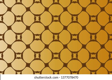 Seamless  geometric  pattern. With gold color line ornament.  Raster  illustration.  Abstract geometric illustration. Colorful mosaic texture, 