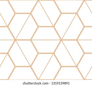 Seamless geometric pattern. Gold linear pattern. Wallpapers for your design.