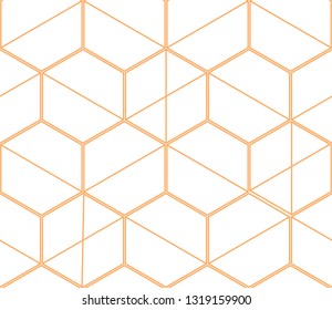 Seamless geometric pattern. Gold linear pattern. Wallpapers for your design.