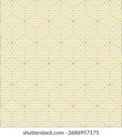 Seamless Geometric Pattern with Gold Lines on White Background