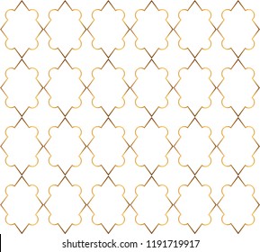 Seamless geometric pattern with golden lines. Abstract golden texture.
