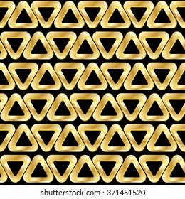 Seamless geometric pattern golden  triangules 