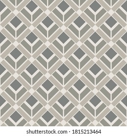 Seamless geometric pattern gray color diamond shape background. Vector illustration.
