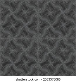 Malla geométrica abstracta en blanco y negro. Patrón de repetición sin inconvenientes. Ilustración vectorial. Perfecto cuando se utiliza como textura, fondo, patrón de baldosas, etc.
