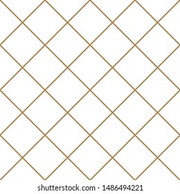 Seamless geometric pattern, great design for print, lasercutting, engraving.Pattern background vector.Gold and white.Average thickness lines.