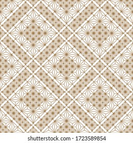 Seamless geometric pattern, great design for print, lasercutting, engraving,wrapping.Pattern background vector.Gold and white.Average thickness lines.