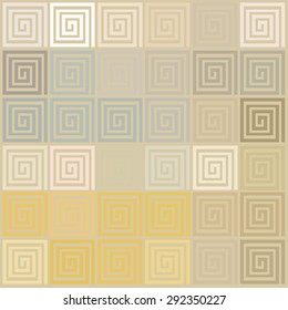 Seamless geometric pattern. Greek meander. In vector format. Color.