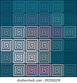 Seamless geometric pattern. Greek meander. In vector format. Color.