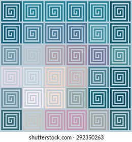 Seamless geometric pattern. Greek meander. In vector format. Color.