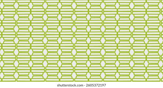 Seamless Geometric Pattern with Green Abstract Shapes – Modern Vector Design