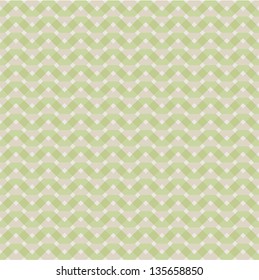 Seamless geometric pattern in green and brown colors