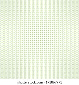 Seamless geometric pattern in green color. For banknote, money design, currency, note, check, cheques, ticket, reward. Vector . 