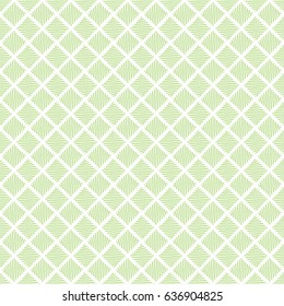 Seamless geometric pattern in green color made of thin flat trendy linear style lines. Inspired of banknote, money design, currency, note, check or cheque, ticket, reward. Watermark security. Vector.
