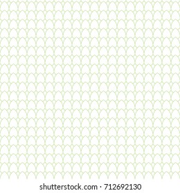 Seamless geometric pattern in green color made of thin flat trendy linear style lines. Inspired of banknote, money design, currency, note, check or cheque, ticket, reward. Watermark security. Vector. 