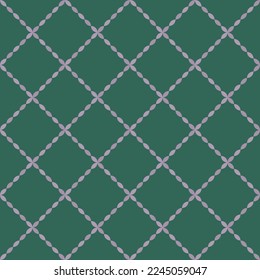patrón geométrico transparente con ornamento verde