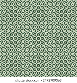 Seamless Geometric pattern. Green geometric seamless pattren designs suitable for Backgrounds, Interiors, Textiles, Tiles, Wallpapers, Printing, Textures, Fabrics, Cover, etc. EPS 10