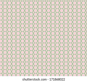 Seamless geometric pattern in green  and pink color. For banknote, money design, currency, note, check, cheques, ticket, reward. Vector . 