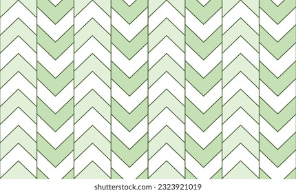 seamless geometric pattern, green and white arrow strip pattern repeat seamless style design for fabric printing 