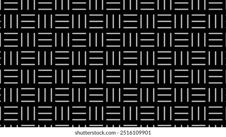 Seamless Geometric Pattern In grey and white color. Vector set of lines, linear tiling, stripy weaving, optical maze, twisted stripes. Collection of modern textures for design and background.