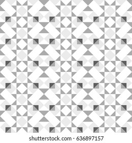 Seamless geometric pattern in grey and white colors/ Vector.