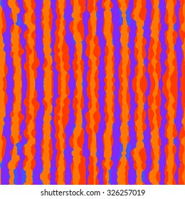 Seamless geometric pattern of handmade vector stripes