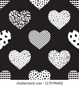 seamless geometric pattern heart