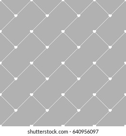 Seamless geometric pattern with heart