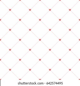 Seamless geometric pattern with heart