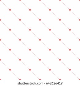 Seamless geometric pattern with heart
