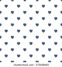 Seamless geometric pattern with hearts. 