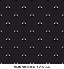 Seamless geometric pattern with hearts. Decorative texture for invitation, print, textile, fabric, wallpaper, card, poster, home decor, packaging, and wrapping paper.