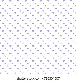 seamless geometric pattern with hearts. Vector repeating texture background.