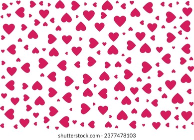 Seamless geometric pattern with hearts.Vector illustration on a valentines day