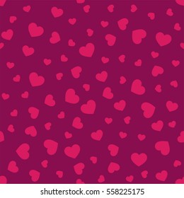 Seamless geometric pattern with hearts.Vector illustration.