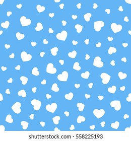 Seamless geometric pattern with hearts.Vector illustration.