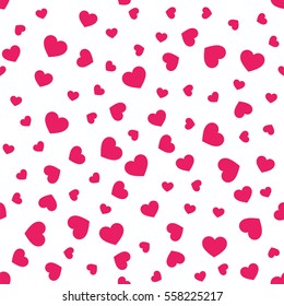 Seamless Geometric Pattern Heartsvector Illustration Stock Vector ...