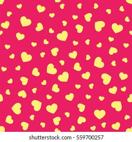 Seamless geometric pattern with hearts.Vector illustration.
