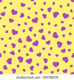 Seamless geometric pattern with hearts.Vector illustration.