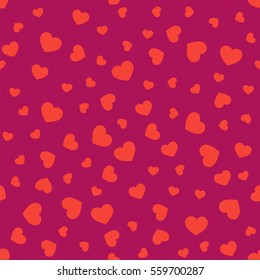 Seamless geometric pattern with hearts.Vector illustration.