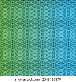 Seamless geometric pattern with hexagon, background vector, Gradient color