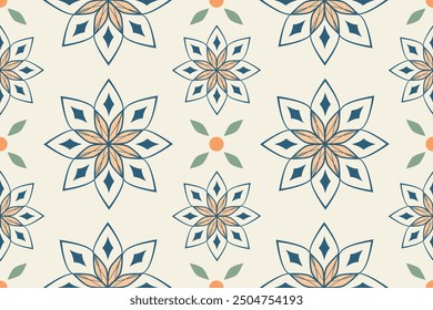 Seamless geometric pattern with hexagon grid line, modern triangle repeats background vector.