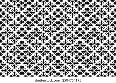 Seamless geometric pattern with hexagon grid line, modern triangle repeats background vector.