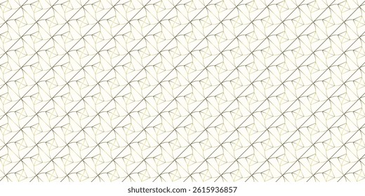  Seamless geometric pattern with hexagon grid line, modern triangle repeats background vector.