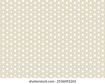 Seamless geometric pattern hexagon line. Modern pattern vector background.