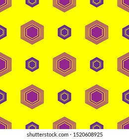 seamless geometric pattern in hexagon style