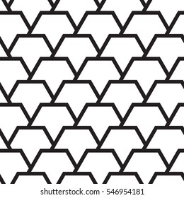 Seamless geometric pattern of hexagons