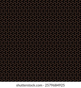 Seamless geometric pattern of hexagons Metal background