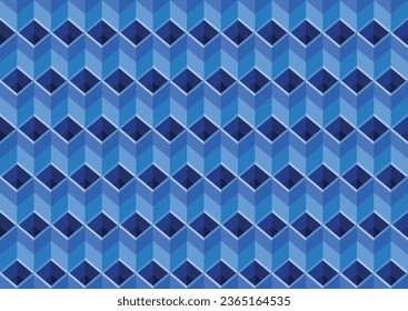 Seamless Geometric Pattern, High Quality Vector Abstract Blue Background